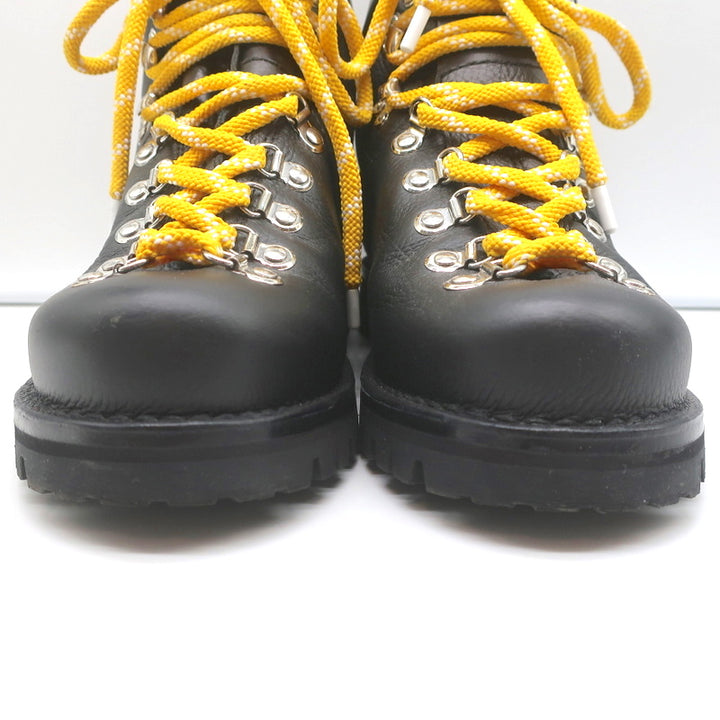 Proenza Schouler Hiking Boots Black Leather &amp; Suede Size 41 Lace-Up Ankle Boots