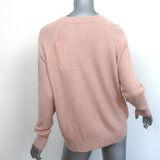 Vince Sweater Peach Cashmere-Linen Size Extra Small Crewneck Pullover NEW