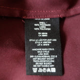 Theory Scalloped Lace Top Currant Size Medium Long Sleeve Blouse NEW