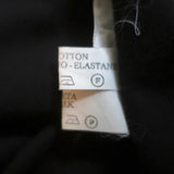 Dolce & Gabbana Strapless Dress Black Cotton Jersey & Ruffled Silk Size 44