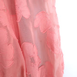 Ulla Johnson Blouse Sandrine Pink Floral Fil Coupe Size 2 Long Sleeve Top