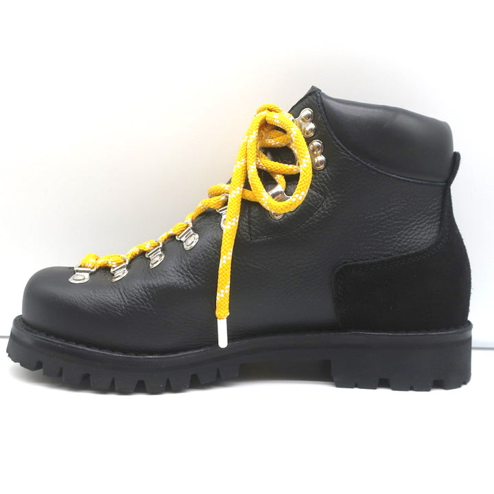 Proenza Schouler Hiking Boots Black Leather &amp; Suede Size 41 Lace-Up Ankle Boots