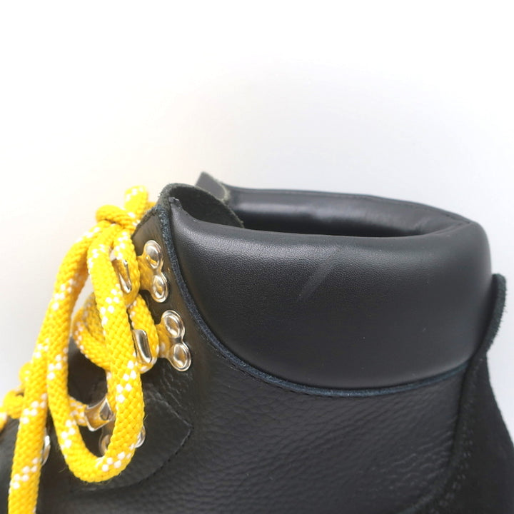 Proenza Schouler Hiking Boots Black Leather &amp; Suede Size 41 Lace-Up Ankle Boots