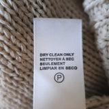 James Perse Dip-Dyed Pullover Sweater Black/Cream Cotton-Linen Size 0