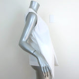 Diane Von Furstenberg Waist-Tie Top White Size Extra Small Sleeveless Blouse