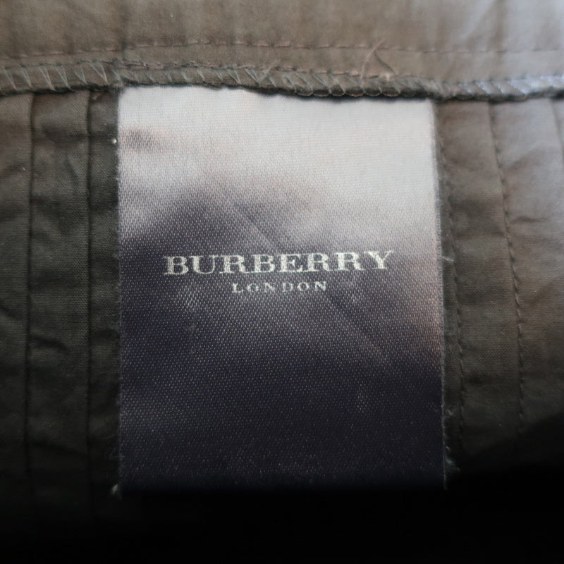 Burberry Pleated Skirt Black Pintucked Cotton Size US 8