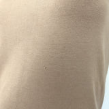 Gucci Sleeveless V-Neck Top Camel Stretch Silk Knit Size Medium