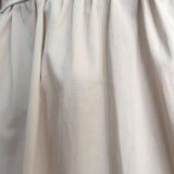 STAUD Demi Puff Sleeve Mini Dress Beige Stretch Cotton Size Extra Small