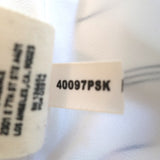 L'Agence Kay Cowl Neck Tank Top White Striped Silk Satin Size Extra Small