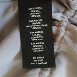 J Brand Lucy Peplum Cami Gray Velvet-Front Silk Crepe Size Small V-Neck Tank Top