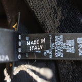 La Perla Circle Sequin Dress Black Silk Chiffon Size US 4 Long Sleeve Shift NEW