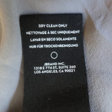 J Brand Lucy Peplum Cami Gray Velvet-Front Silk Crepe Size Small V-Neck Tank Top