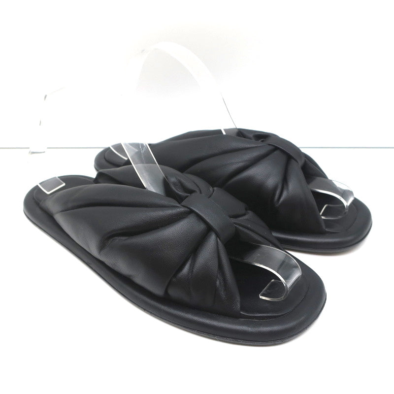 Louis Vuitton Dark Brown Leather Logo Cross Strap Flat Slides Sandals Size  41 Louis Vuitton | The Luxury Closet