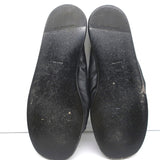 Balenciaga Puffy Knot Slide Sandals Black Leather Size 38.5