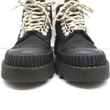 Proenza Schouler City Lug Sole Ankle Boots Black Nylon Size 41