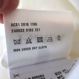 Prada Tuxedo Shirt White Stretch Poplin Size 38 Long Sleeve Blouse NEW