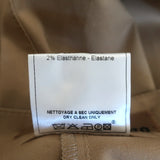 Vintage John Galliano Pintuck Flared Pants Khaki Stretch Cotton Size US 6