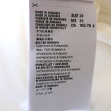 Prada Tuxedo Shirt White Stretch Poplin Size 38 Long Sleeve Blouse NEW