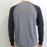 James Perse Two-Tone Raglan Sweater Gray Cotton-Cashmere Size 1