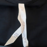 Bailey 44 Sleeveless Peplum Dress Black Faux Leather-Paneled Jersey Size Medium