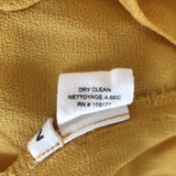 Ulla Johnson Midi Dress Sonja Honey Ruffled Chiffon Size 2 Short Sleeve V-Neck