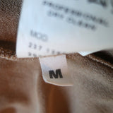 Gucci Sleeveless V-Neck Top Camel Stretch Silk Knit Size Medium