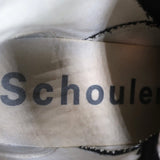 Proenza Schouler City Lug Sole Ankle Boots Black Nylon Size 41