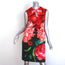 Peter Pilotto Cutout Dress Red Floral Print Size US 4 Sleeveless Sheath