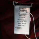 Rosetta Getty Cropped Flare Pants Red Geometric Jacquard Size Small NEW