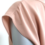 Theory Blouse Orwin Pale Rose Silk Georgette Size Small Cap Sleeve Top NEW