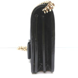 Miu Miu Bow Clutch Black Patent Leather-Trim Velvet Mini Crossbody Bag