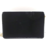 Miu Miu Bow Clutch Black Patent Leather-Trim Velvet Mini Crossbody Bag