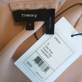 Theory Blouse Orwin Pale Rose Silk Georgette Size Small Cap Sleeve Top NEW
