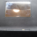 Miu Miu Bow Clutch Black Patent Leather-Trim Velvet Mini Crossbody Bag