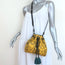 Isabel Marant Beeka Tasseled Bucket Bag Yellow Snake-Embossed Leather Crossbody