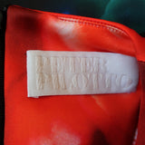 Peter Pilotto Cutout Dress Red Floral Print Size US 4 Sleeveless Sheath