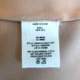 Theory Blouse Orwin Pale Rose Silk Georgette Size Small Cap Sleeve Top NEW