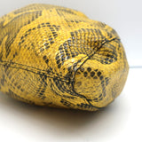 Isabel Marant Beeka Tasseled Bucket Bag Yellow Snake-Embossed Leather Crossbody
