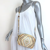 Valentino Rockstud Native Couture 1975 Camera Bag Printed Leather Crossbody