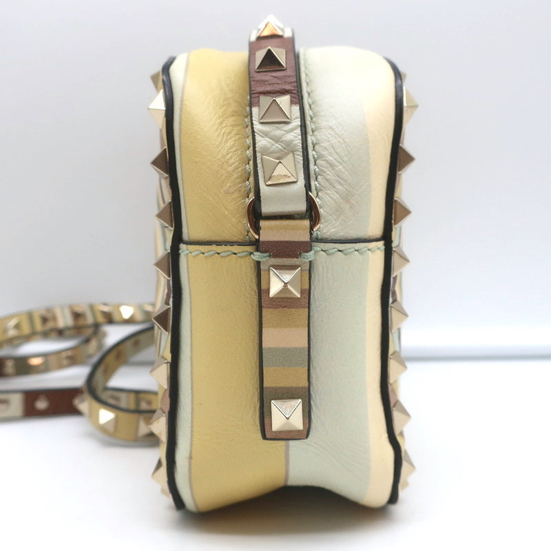 Valentino Rockstud Native Couture 1975 Camera Bag Printed Leather Crossbody