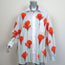 Birthday Girl Shop Poppy Button Down Shirt White Cotton One Size Long Sleeve Top