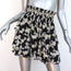 The Kooples Sport Tiered Mini Skirt Black Daisy Print Crepe Size 3
