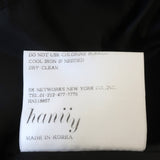 Hanii Y Belted Sheath Dress Black Wool Size 40 Sleeveless Boatneck