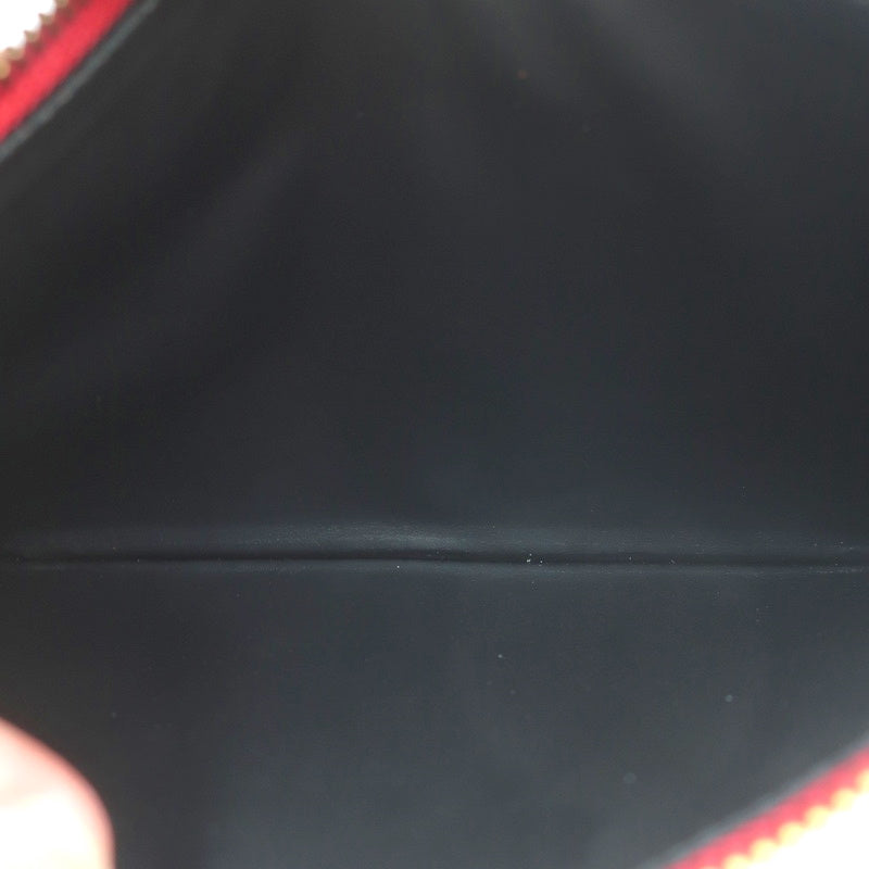 Comme des Garcons Polka Dot Pouch Red Leather Small Clutch Bag NEW