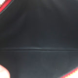 Comme des Garcons Polka Dot Pouch Red Leather Small Clutch Bag NEW