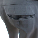 Gucci 2006 Crystal Clasp-Embellished Pants Black Stretch Wool Size 42