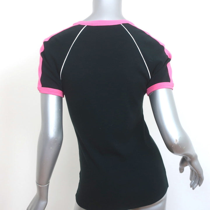 Gucci Loved Sequin Diamond Tee Black Cotton Size Small Short Sleeve Top