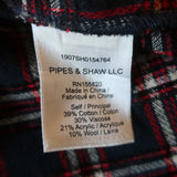 Veronica Beard Top Hawn Navy/Red Plaid Size 4 Flutter Sleeve Blouse