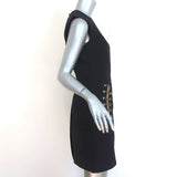 Balenciaga Shoelace-Embellished Dress Black Crepe Size 38 Sleeveless Mini