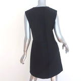 Balenciaga Shoelace-Embellished Dress Black Crepe Size 38 Sleeveless Mini